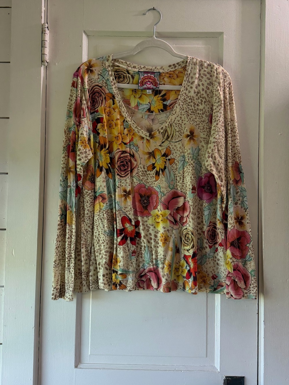 Johnny Was Hera Swing Tee Size M